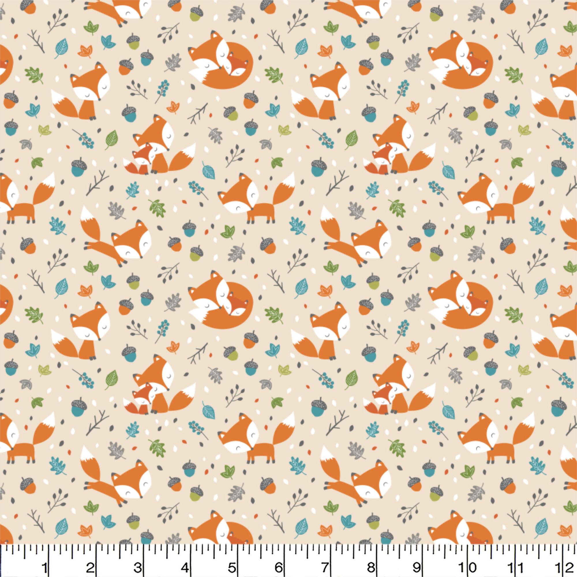 Eugene Textiles Baby Fox Flannel